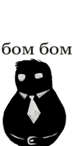 a picture of a pear with a tie and the word bom on it