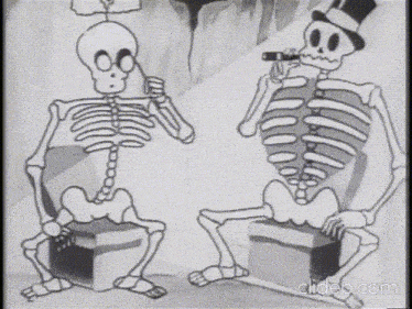Skeleton Smoke Cartoon GIF - Skeleton Smoke Cartoon GIFs