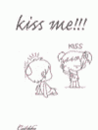 a black and white drawing of a boy and a girl sitting next to each other .