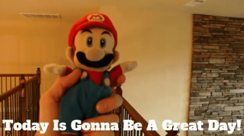 Sml Mario GIF - Sml Mario Today Is Gonna Be A Great Day GIFs