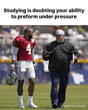 a football player with the number 4 on his jersey talks to a coach