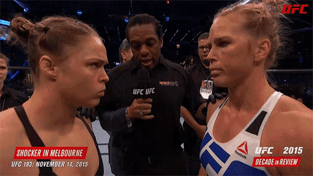 Face To Face Ronda Rousey GIF - Face To Face Ronda Rousey Holly Holm GIFs