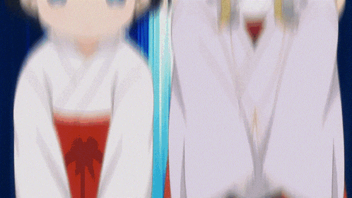 a blurry picture of a boy and a girl in anime