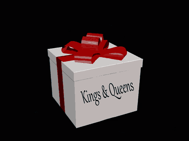 a box that says kings and queens on it
