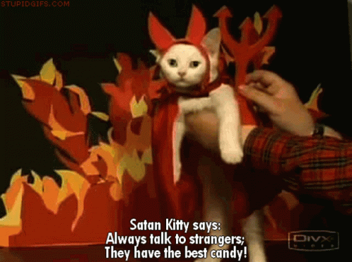 Satan Kitty GIF - Satan Kitty Strangers GIFs