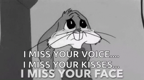 I Miss Your Face Crying GIF - I Miss Your Face Crying Bugs Bunny GIFs