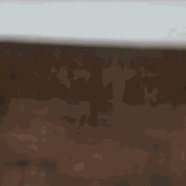 a close up of a brown surface with a white line