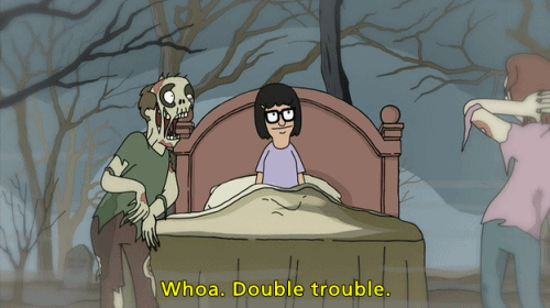 Romero Directs All My Sexual Nightmares GIF - Bobs Burgers Tina Zombies GIFs