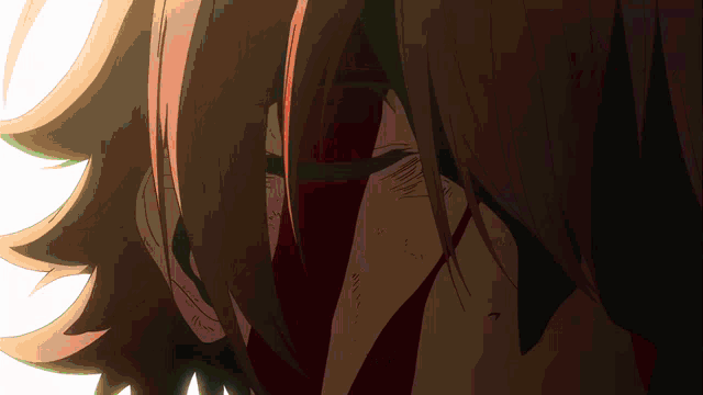 a close up of a person 's face with blood coming out of their eye