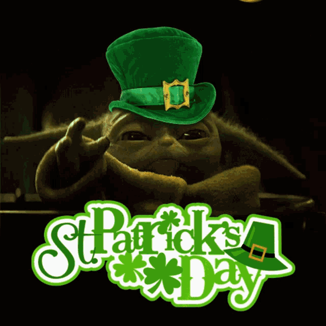 St Patricks Day Baby Yoda GIF - St Patricks Day Baby Yoda Baby Yoda Irish GIFs