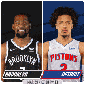 Brooklyn Nets Vs. Detroit Pistons Pre Game GIF - Nba Basketball Nba 2021 GIFs