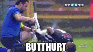 Butthurt GIF - Soccer Butt Hurt Embarrassing GIFs
