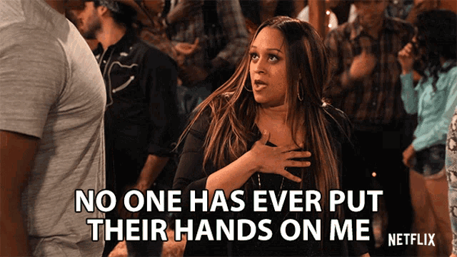 No One Has Ever Put Their Hands On Me Tia Mowry Hardrict GIF - No One Has Ever Put Their Hands On Me Tia Mowry Hardrict Cocoa Mckellan GIFs