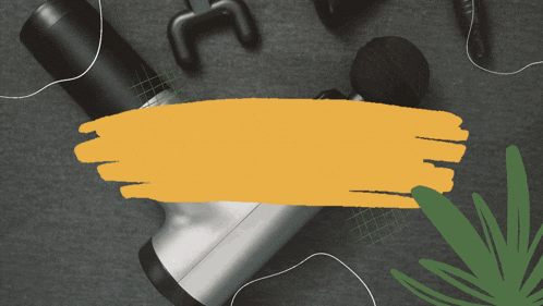 a picture of a massage gun with the words " 5 tips on how " below it