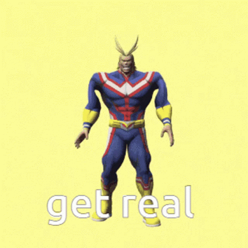 Get Real All Might GIF - Get Real All Might My Hero Academia GIFs