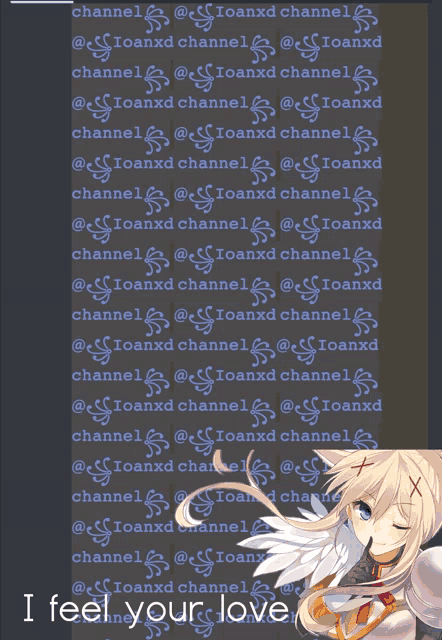 a screenshot of a discord channel with the words i feel your love