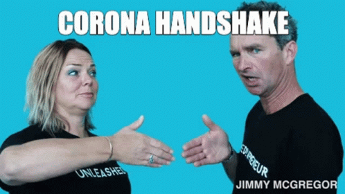 Corona Handshake Jimmy Mcgregor GIF - Corona Handshake Jimmy Mcgregor Coronavirus GIFs