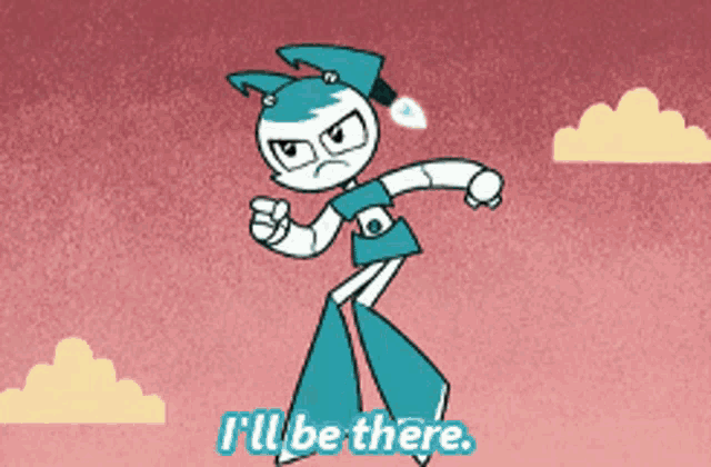 a cartoon character with the words i 'll be there