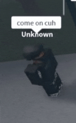 a picture of a person with a speech bubble that says come on cuh unknown ..