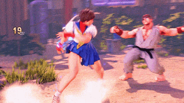 Sakura Street Fighter GIF - Sakura Street Fighter Fight GIFs