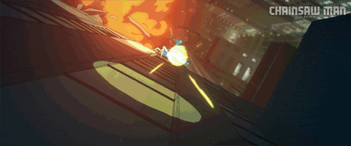 a video game called chainsaw man is shown