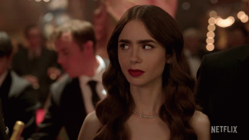 Offended Emily Cooper GIF - Offended Emily Cooper Lily Collins GIFs