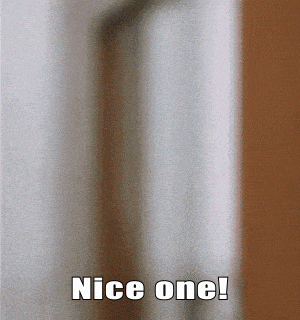 a blurred image with the words nice one
