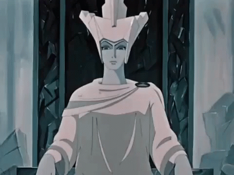 снежная королева хмм смотрю презрение фуу GIF - Snow Queen Cartoon GIFs