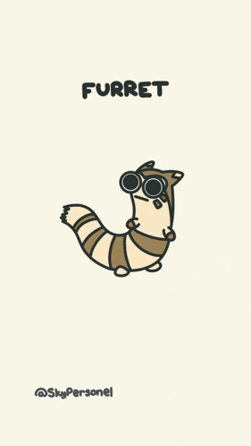 a cartoon drawing of a squirrel with a magnifying glass and the word it