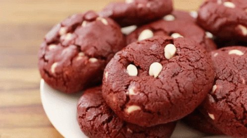Red Velvet Cookies Cookie GIF - Red Velvet Cookies Cookie Dessert GIFs