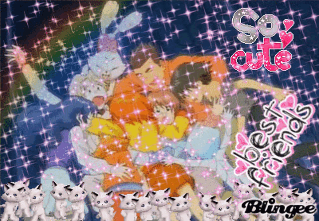a picture of a group of people surrounded by cats and the words " sex cute "