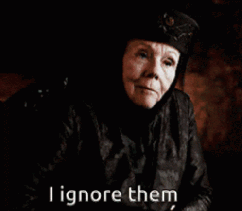 Game Of Thrones Olenna GIF - Game Of Thrones Olenna Ignore GIFs