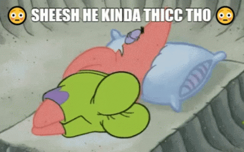 Thicc Patrick Star GIF