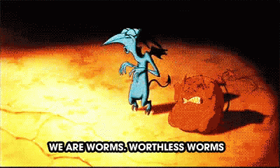 Hercules We Are Worms GIF - Hercules We Are Worms Worthless Worms GIFs