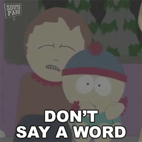 Dont Say A Word Sharon Marsh GIF - Dont Say A Word Sharon Marsh Stan Marsh GIFs