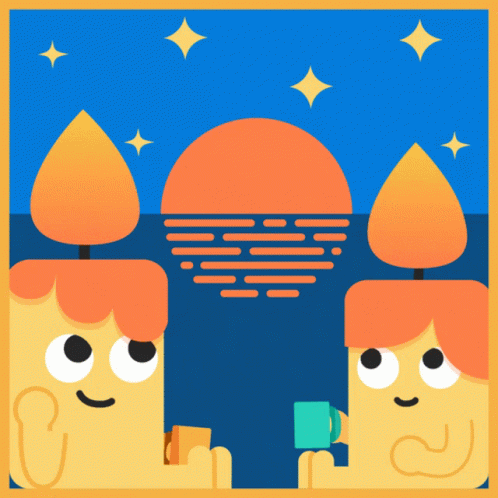 Candles Are Excited About The Sun Setting GIF - Oytothe World Google GIFs