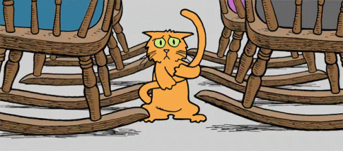 Rocking Chair GIF - Rocking Chair Cat Scared Cat GIFs