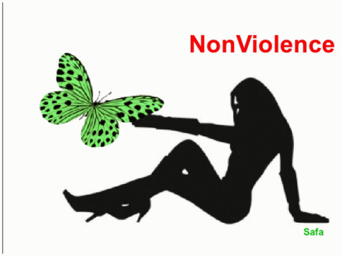 Non Violence Butterfly GIF - Non Violence Butterfly Girl GIFs