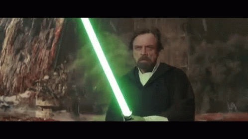 Green Lightsaber Star Wars GIF - Green Lightsaber Star Wars Luke Skywalker GIFs