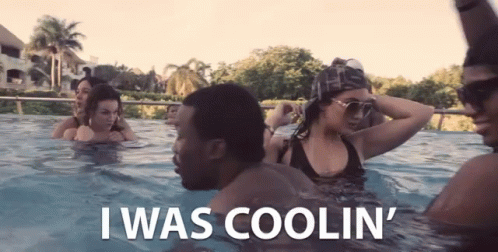 I Was Coolin Chilling GIF - I Was Coolin Chilling Relaxing GIFs
