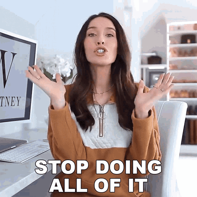 Stop Doing All Of It Shea Whitney GIF - Stop Doing All Of It Shea Whitney Stop Doing It GIFs