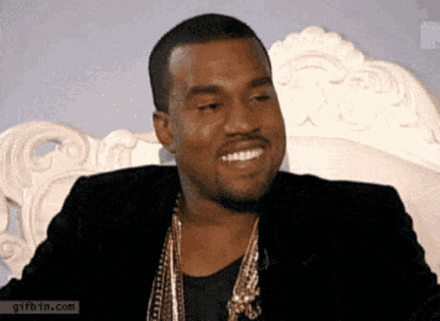 Kanye West Laughing GIF - Kanye West Laughing Smile GIFs