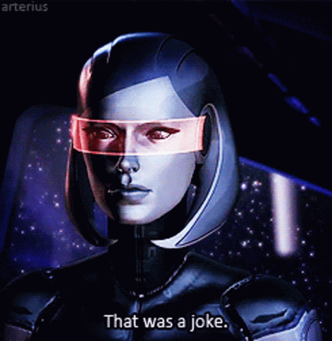 Edi Mass Effect GIF - Edi Mass Effect That Was A Joke GIFs