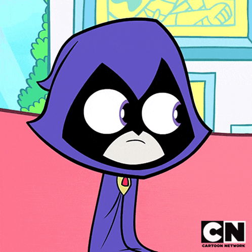 a cartoon character from the cartoon network is standing in front of a building