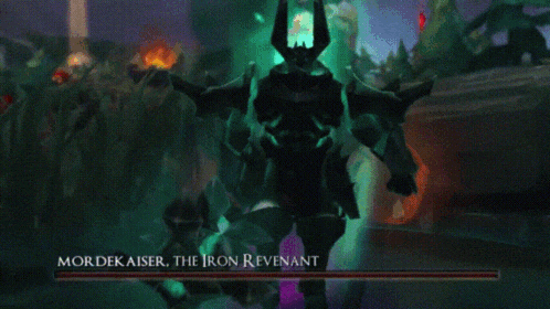 a video game screen says mordekaiser the iron revenant at the top