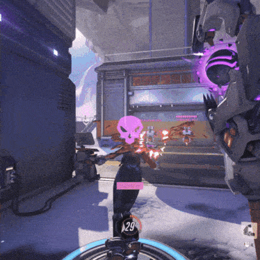 a video game with a skull and the number 29