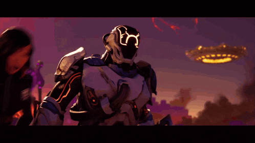 a video game character with a helmet that says ' n ' on it