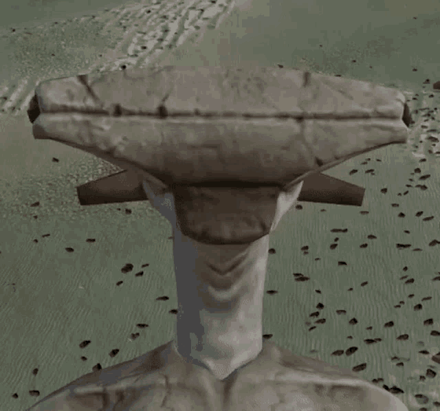 a computer generated image of a person with a long neck