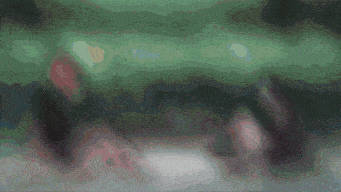 a pixelated image of a blue and gray background
