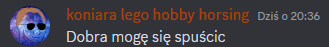 a gray background with a smiley face and the words koniara lego hobby horsing on it